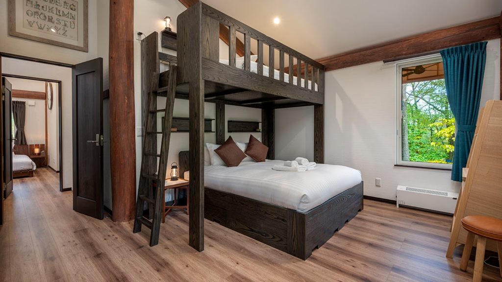 Chise Fukuro Chalet with bunk bed for family stay