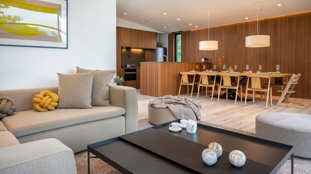 Cozy and spacious shared area in Chalet Ryoun for the whole family