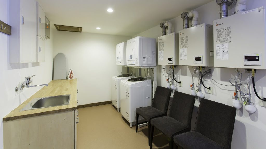 Greystone Chalets has drying room for the best family ski trip to japan experience