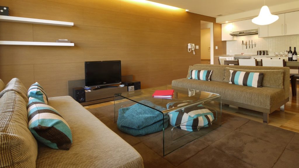 Yama Shizen Two Bedroom Condo with spacious shared living and kitchen area